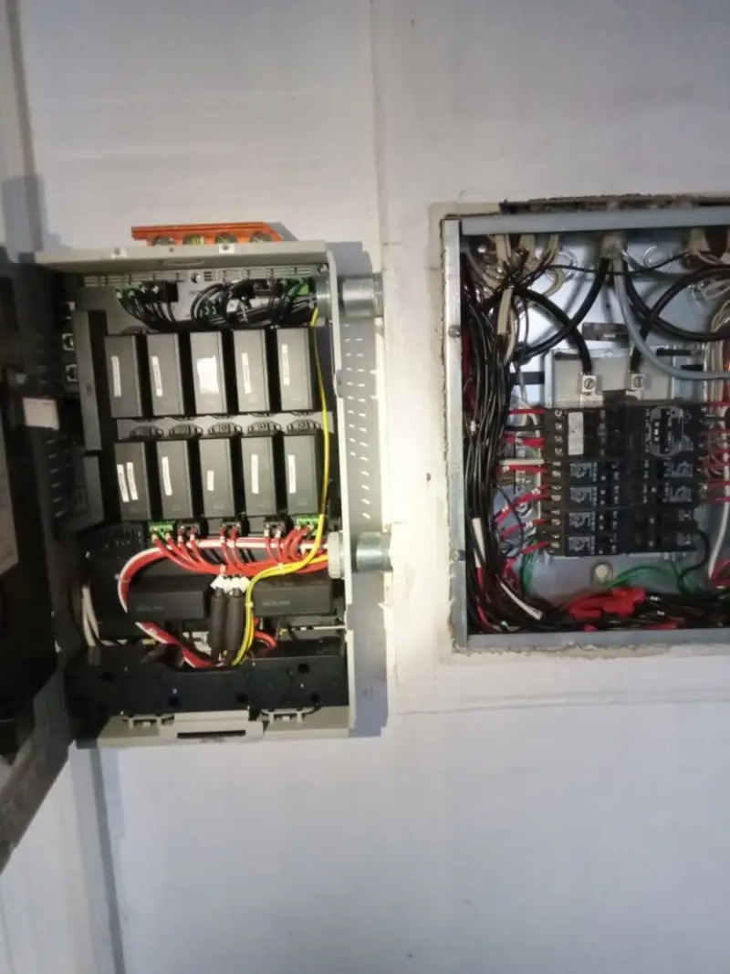 Electrical panel upgrade completed for Security Camera Wiring in Highlands